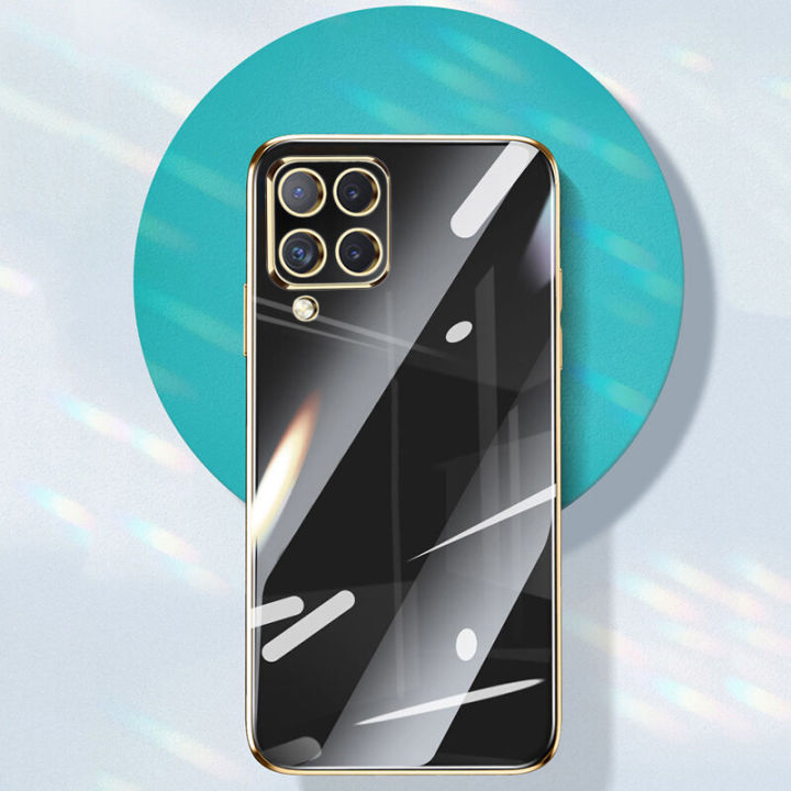 AnDyH%20Phone%20Case%20for%20Samsung%20Galaxy%20A12/A22%204G(LTE)/A12/A42%205G/M22%20/M62/F62%20New%20Luxury%20Soft%20Cubic%20Straight%20Edge%20Casing%20Fashion%20Upgraded%20Camera%20Protection%20Electraplating%20Anti-fingerprint%20Shockproof%20Protective%20Back%20Cover%20-%20Image%208