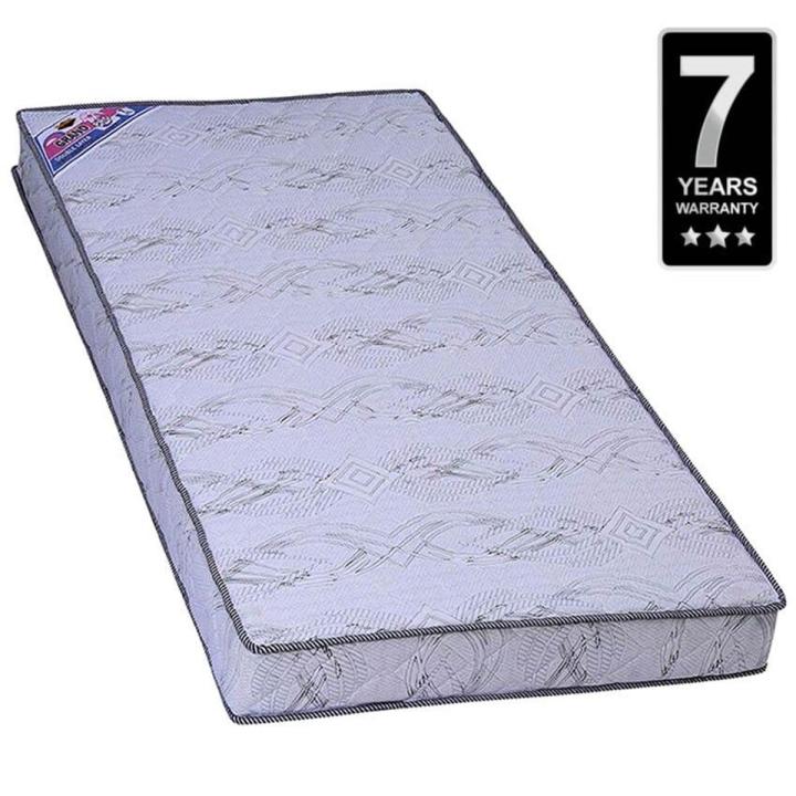 Piyestra 72 X 36 X 6 Foam Mattress - White/ Blue / Brown