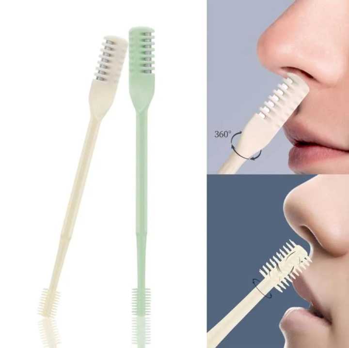 Nose Hair Remover Double-Head 360 Degree Rotating Sharp Unisex Adults Nose Hair Trimming Tool Beauty Care Washable Portable Nose Ear Trimmer Tools