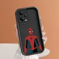 PMP for Xiaomi Redmi 11T + Pro 4G Note 12 Turbo 5G silicon soft square shape Spider-Man Figure Phone Pipe fully wrapped pattern. 