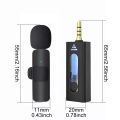 K35 Wireless Microphone, Wireless 3.5mm Lavalier Lapel Microphone. 