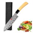 Guns Ceramic Knife Santoku Blade Japanese Knife with Holes Long 7 Inches Sharp & Durable for Cutting Meat Chicken Cheese Vegetable Fruits EZ627. 