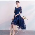 Banquet Evening Dress 2024 New Spring and Summer Korean Style Short Front and Long Back Fairy Dress Bridesmaid Dress Women's Slimming. 
