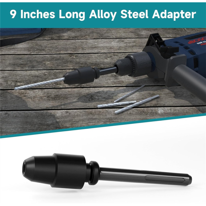SDS%20Max%20to%20SDS%20Plus%20Adaptor%20Converter%20Drill%20Chuck%20Shank%20Quick%20Tools%20for%20Rotary%20Hammer%20-%20Image%206