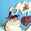 D Smart Deals Customized Wooden Gift With Your Photo For Happy anniversary gift Birthday Gift wedding gift lover gift valentine gift. 