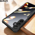 Quiberk for Samsung Galaxy A15 4G 5G / A25 5G Case Edge-Reinforced Shockproof Hard Transparent Phone Cover. 