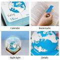 Earth 3D Calendar Time Piece Calendar 2024 with Light, Notes Notepad,3D Memo Pad Paper Calendar Art. 