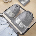 Shoes Storage Bag Closet Organizer Non-woven Travel Portable Bag Waterproof Pocket Clothing Classified Hanging Bag. 