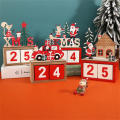 Desktop Ornament For Kids Christmas Countdown Calendar New Year Gifts Countdown Desktop Ornament Wooden Christmas Calendar. 
