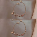 Fashion Star Moon Zircon Pendant Bracelet Cute Pearl Alloy Bracelets for Girls Party Jewelry Gift FashionZone. 