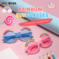 OQ BOGA 4 Styles Fashion Unisex Multicolor Round Lens Anti-UV Kids Sunglasses Children Eye Protection Plastic Full Rim UV400 Sun Glasses. 