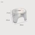Acrylic Bathroom Stool Shoe Changing Stool Multifunctional Stable Portable Non for. 