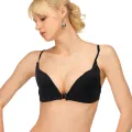 Front buckle Closure Wire Free Women Bra Padded Bralette Gather Push Up Seamless Soft Bra Underwear Bras. 