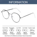 UV400 Anti-blue Light Glasses Durable Metal Frame Reading Metal Frame Reading Eyeglasses Classic Ultralight UV400 Shades Eyewear for Office Computer Fashion Protect eyes. 