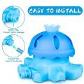 Kids Outdoor Water Sprinkler Octopus Toys, Toddlers Spray Water Bathtub Game Summer Backyard Lawn Bath Sprinkler Toy Nozzles And Spinning Hat For Girl Boys Play. 