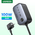 UGREEN GaN 100W Desktop Charger Power Strip Charging Station Fast Charger DigiNest Pro 3 USB C 1 USB A 3 AC Ports for MacBook Pro Air iPhone 13 12 Xiaomi Samsung Laptop. 