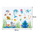 Nursery Aquarium ocean deep water sea For Kids Room Home Decoration Cartoon baby children cartoon bedroom room decor wall stickers removable kids nursery decal sticker Wall Decoration Stickers wall decor. 