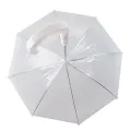 Walking Waterproof Clear Cover Built-in Leash Rain Sleet Snow Pet Umbrella for Dog. 