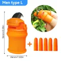 【ZOSR】Finger Protector Silicone Thumb Knife Protector Gears Cutting Vegetable Harvesting Knife Pinching Plant Blade Scissors Gloves. 