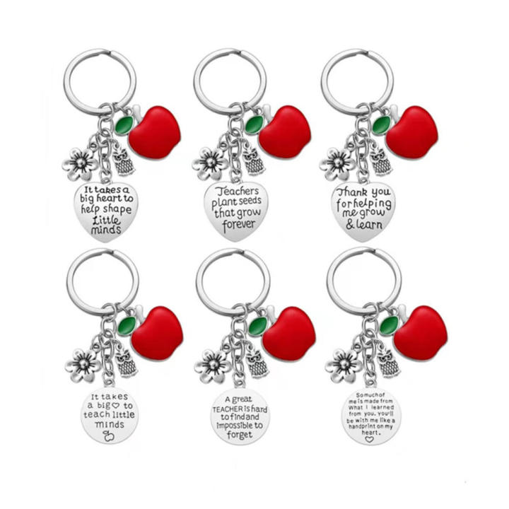 Cute Keychain For Teachers Birthday Key Ring Thank You Key Ring Stainless Steel Keychain Teaching Assistant Present