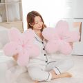 New Pink Sakura Plush Throw pillows Kawaii Flower Plush Pillow Mat Lifelike Soft Cherry Blossom Cushion Plushie Props Gift. 