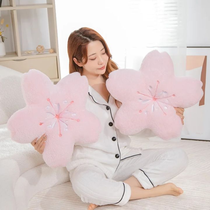 New%20Pink%20Sakura%20Plush%20Throw%20pillows%20Kawaii%20Flower%20Plush%20Pillow%20Mat%20Lifelike%20Soft%20Cherry%20Blossom%20Cushion%20Plushie%20Props%20Gift%20-%20Image%205
