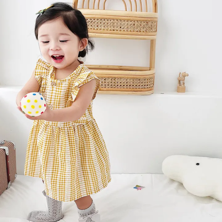 Cute%20Princess%20Baby%20Girls%20Dress%20Comfortable%20Fashionable%20Sleeveless%20Kids%20Clothing%20Korean%20Style%20-%20Image%202