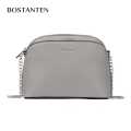 BOSTANTEN Women's Shoulder Bags For Women PU leather  Zippers Sling Bag Pack. 