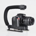 Professional Video Stabilizing C U Shape Pro Handle Grip Handheld Mount Triple. 