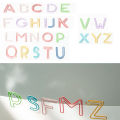 26pcs/set Cute Alphabet Paper Clips Stationery Metal Clear Binder Clips Photos Tickets Notes Letter Paper Clip. 
