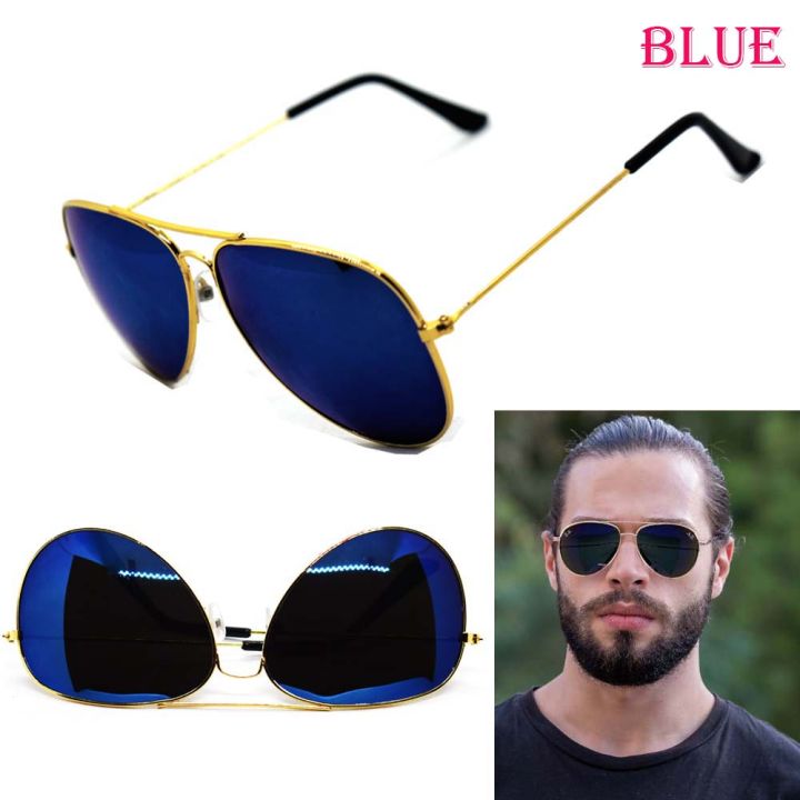 Men's Aviator Sun glass - Dark Blue. Fashion Sun glass Sun Glass Men's Womenc's Sunglasses Drivers Driving Colorful  Sport