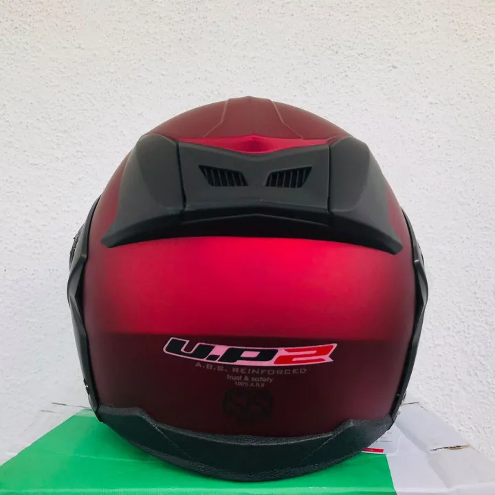 U.P.%202%20%20Alien%20Red%20%20Matt%20Motor%20Bike%20Helmet%20SLS%20Certified%20-%20Image%203