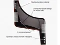 High Quality Beard Shaping Styling Template Tool ABS Comb for Hair Beard Trim Template. 