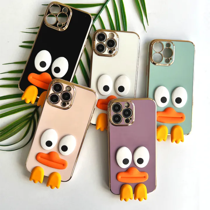 Phone%20Case%20For%20Tecno%20Spark%208C%20Cute%20cartoon%20silicone%20big%20eye%20duck%20patch%20mobile%20phone%20case%20electroplating%20TPU%20soft%20shell%20lens%20full%20bag%20fall%20proof%20wear%20resistant%20waterproof%20mobile%20phone%20back%20cover%20boy%20girl%20square%20box%20mobile%20phone%20protective%20case%20-%20Image%204