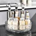 Rotating Spice Rack Turnable Storage Tray Organizer Bins Holder for Table Refrigerator. 