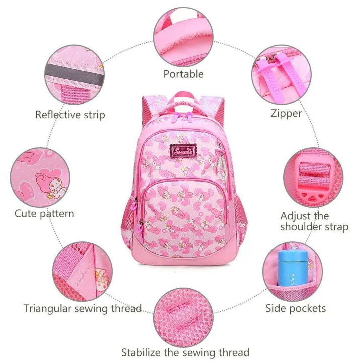%5BSchool%20Bag%5D%20Girls%201-3-6%20Grade%20Cartoon%20Cute%20Princess%20Backpack,%20Children's%20Kids%20Backpack%20-%20Image%205