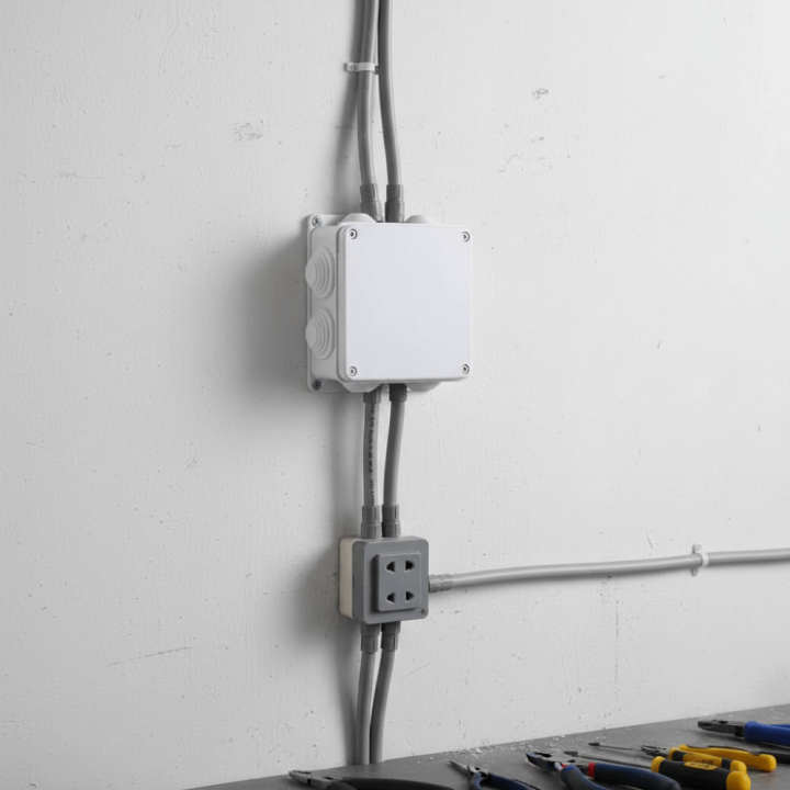 New Waterproof IP65 Junction Box White ABS Connection Cable Branch DIY ...