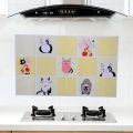 Self-adhesive oil-proof sticker for kitchen Large stove high-temperature resistant ceramic tile wall sticker waterproof wallpaper for household cabinets.. 