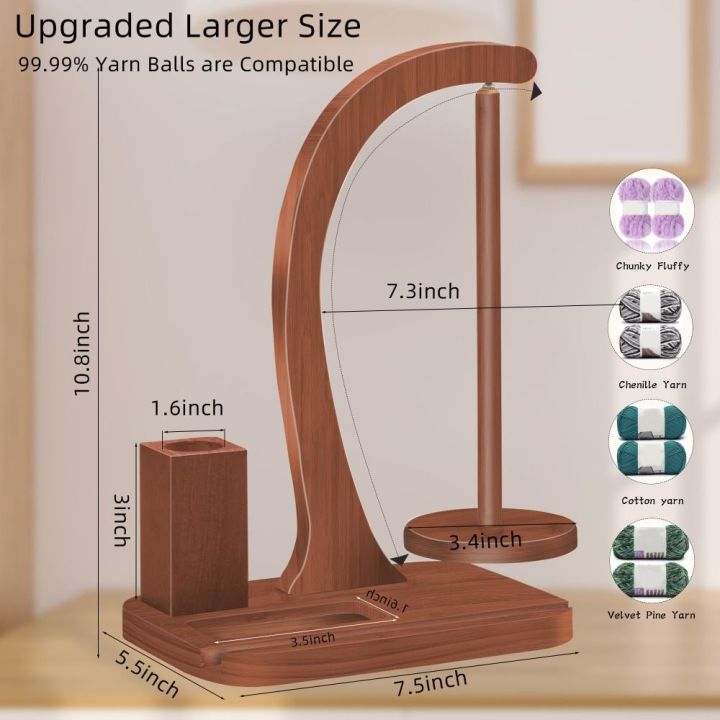 Portable%20Wooden%20Yarn%20Holder%20for%20Crocheting%20with%20Crochet%20Box%20Magnetic%20Rotation%20Yarn%20Spinner%20Multi-functional%20Wool%20Yarn%20Winder%20Knitting%20Accessories%20-%20Image%202