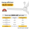 Atomberg Efficio Prime 1400mm Timeless BLDC Ceiling Fan with Remote | 5 star | High Air Delivery | LED Speed Indicator | Low Noise | Timeless Design with Power Saving | 3 Years Warranty. 