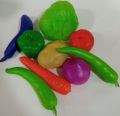 TOY VEGETABLE SET / PLASTIC VEGETABLES SET / KIDS PLAY TOY / Kitchen Plastic Fruit Vegetable Food Pretend Reusable Role Play Set 9 Pcs. 
