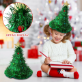 Humorous Christmas Hat Decorative Decorative Christmas Hat Festive Fluffy for Online Work Meetings Crazy Hat Day Christmas Party. 