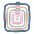 5 Pcs Embroidery Hoop Rectangle Embroidery Frame Cross Stitch Hoop Sewing Tool for Art Craft Handy Sewing,with Needles. 
