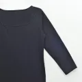 Black Color Plain Floral Long Dress Women Girl Frock Gown Ladies With Long Sleeves. 