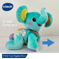 VTech Crawl with me Elephant Plush Toys Baby Crawling Toys 6 months 9 months 1 year Plush Crawling Elephant can crawl itself Music Toys Plush Toys Early Learning Toys Toddler Toys Boys and Girls. 