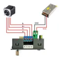 ZK-SMC02 Stepper Motor Driver Controller Motor Driver Controller Integrated Board Forward/Reverse Pulse Speed Angle ControlModule for 42 57Motor. 