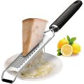 Manual Cheese Grater Ideal For Parmesan, Citrus, Lemon, Ginger, Chocolate And Nut Sharpened Stainless Steel Dishwashable Handle TPR & Protective Cover. 