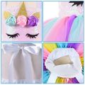 Girls Unicorn Dresses Christmas Kids LED Lights Sequin Pastel Rainbow Birthday Party Tutu Dresses Shiny Princess Cosplay CostumeBasketball. 