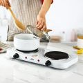 Hot Plate Double Burner Electric Hot Plate For Flexible Precise Table Top Cooking Electric Coil Hot Plate Stove Electric Heater Stove Hot Cooker Plate Induction Cooker Multifunctional Kitchen Appliance 3000W Stainless Steel Body. 