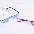 Thug Life Attitude Sunglasses 8 Bit Pixel Deal With IT Unisex Glass Eyewear New Layor. 